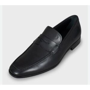 Tod's Black Leather Slip On Penny Loafers Dress Shoes US Men’s Size 10